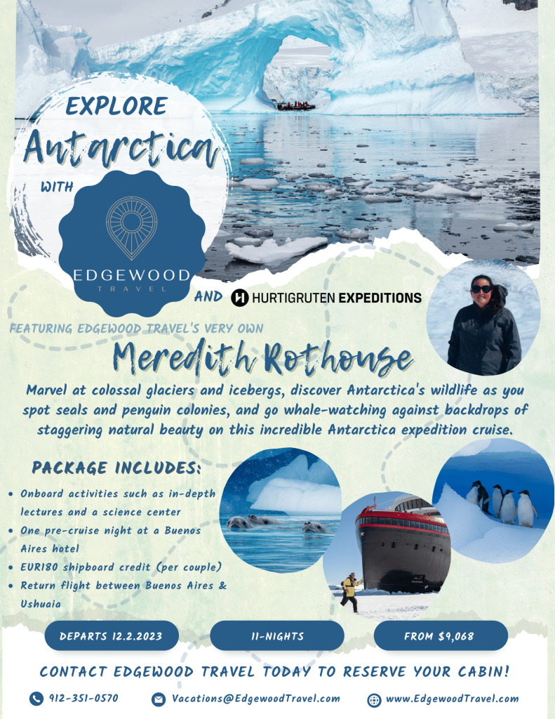 Hosted expedition to Antarctica with Meredith Rothouse & Hurtigruten | Edgewood Travel