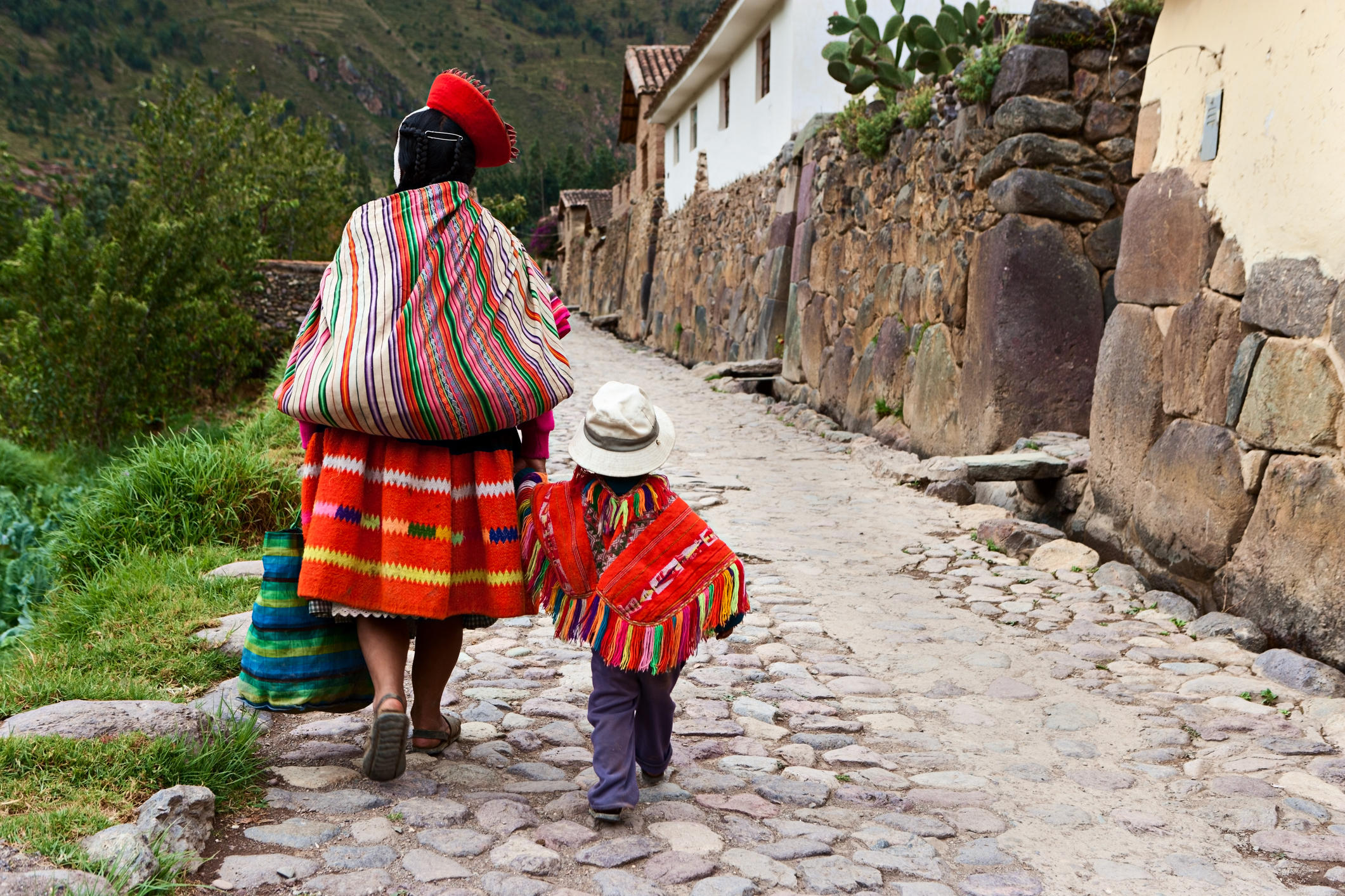 Peruvian woman with her baby, The Sacred Valley, Cuzco